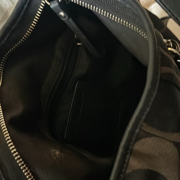 Coach Signature Black Crossbody Shoulder Bag f19730 - Picture 4 of 5